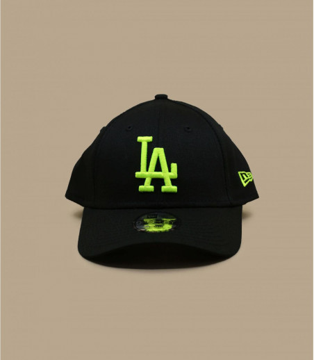 Kids LA black neon yellow New Era